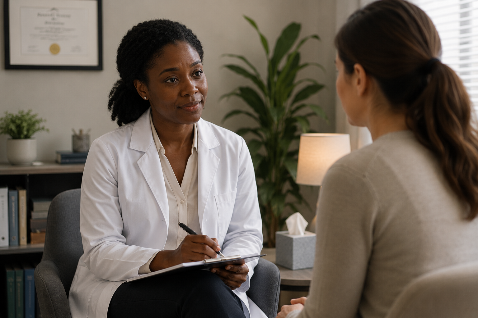 Psychiatrist in Hanover – doctor-patient consultation in a psychiatric practice for Post-Traumatic Stress Disorder